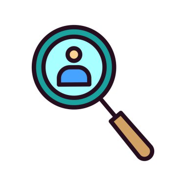 Arama simgesi vektör illüstrasyonu