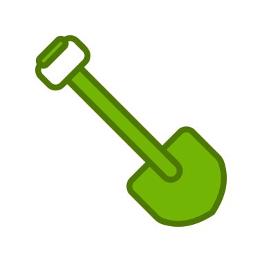 kürek simgesi vektör illüstrasyonu