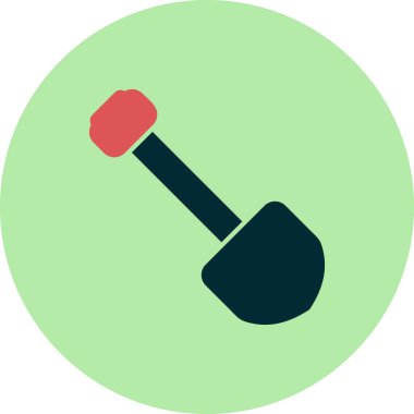 kürek simgesi vektör illüstrasyonu