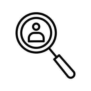 Arama simgesi vektör illüstrasyonu