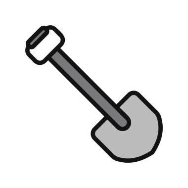 Kürek simgesi, vektör illüstrasyonu