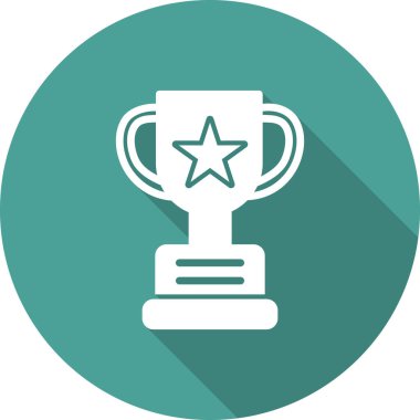 ödül kupa simgesi, vektör illüstrasyonu