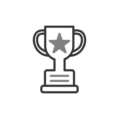 kupa simgesi vektör illüstrasyonu