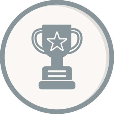 Kupa. Web simgesi basit illüstrasyon