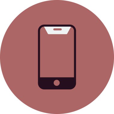 Cep telefonu simgesi, vektör illüstrasyonu