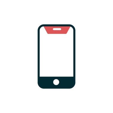 cep telefonu simgesi. vektör illüstrasyonu