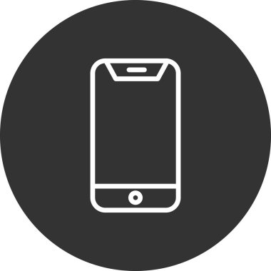 Cep telefonu simgesinin vektör illüstrasyonu