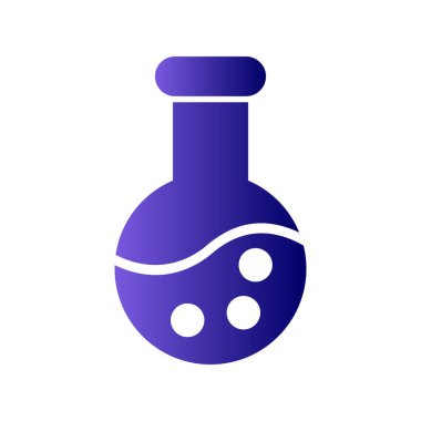 Beaker simgesi, vektör illüstrasyonu