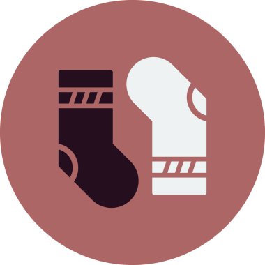 çoraplar web simgesi vektör illüstrasyonu