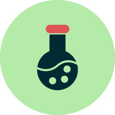 Beaker simgesi, vektör illüstrasyonu