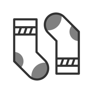 çoraplar web simgesi vektör illüstrasyonu