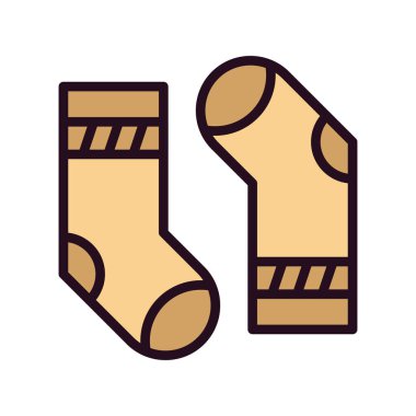 çoraplar web simgesi vektör illüstrasyonu