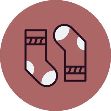 çoraplar web simgesi vektör illüstrasyonu