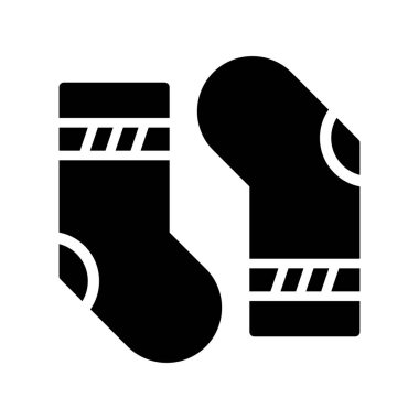 çoraplar web simgesi vektör illüstrasyonu