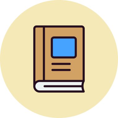 Kitap simgesi, modern vektör illüstrasyon tasarımı