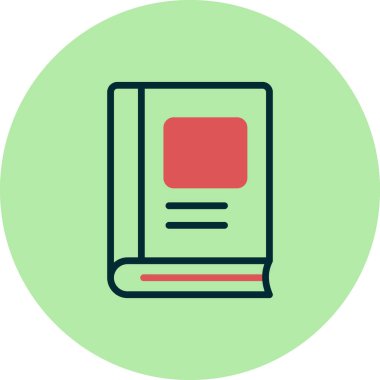 Kitap simgesi, modern vektör illüstrasyon tasarımı