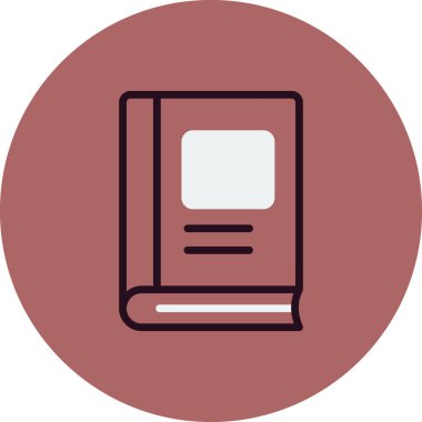 Kitap simgesi, modern vektör illüstrasyon tasarımı