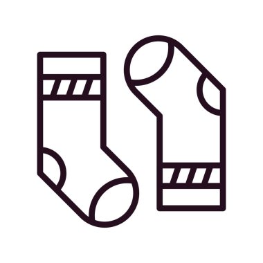 çoraplar web simgesi vektör illüstrasyonu