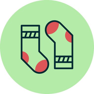 çoraplar web simgesi vektör illüstrasyonu