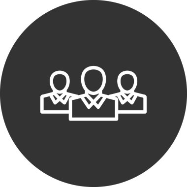 iş takımı simgesi vektör illüstrasyonu