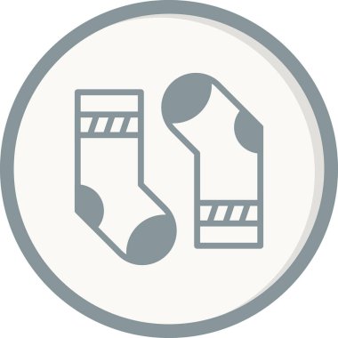 çoraplar web simgesi vektör illüstrasyonu