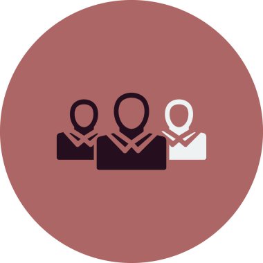 iş takımı simgesi vektör illüstrasyonu