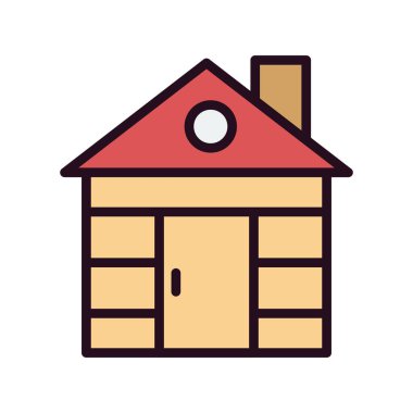 ev simgesi vektör illüstrasyonu