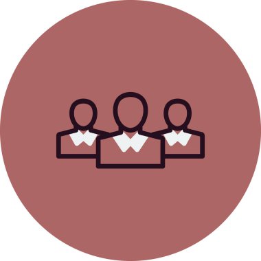 iş takımı simgesi vektör illüstrasyonu