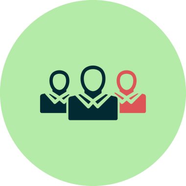 iş takımı simgesi vektör illüstrasyonu