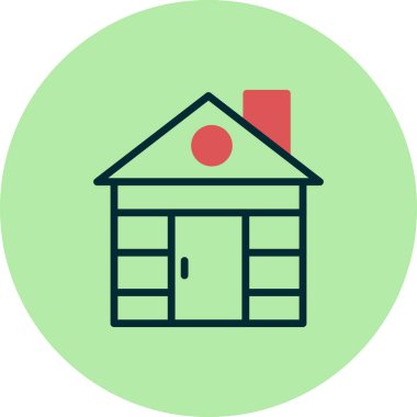 ev simgesi vektör illüstrasyonu