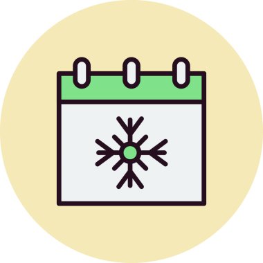 Takvim, planlayıcı. Basit resimleme