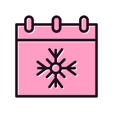 Takvim, planlayıcı. Basit resimleme