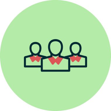 iş takımı simgesi vektör illüstrasyonu