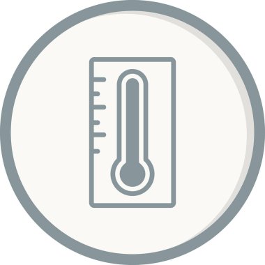termometre simgesi vektörü, sıcaklık logosu kavramını ölç