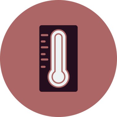 termometre simgesi vektörü, sıcaklık logosu kavramını ölç