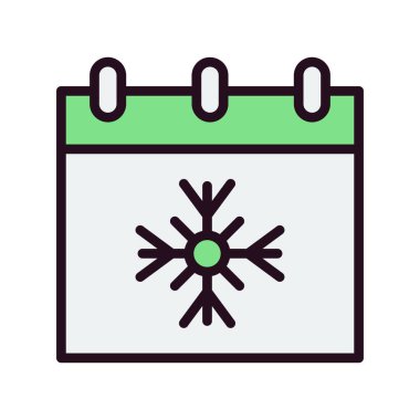 Takvim, planlayıcı. Basit resimleme