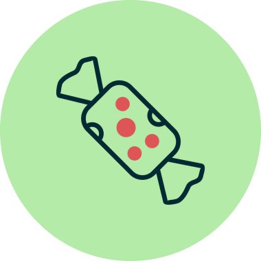 Şeker ikonu vektör illüstrasyon sanatı