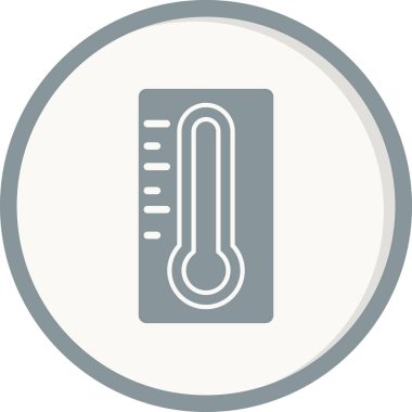 termometre simgesi vektörü, sıcaklık logosu kavramını ölç