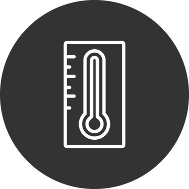 termometre simgesi vektörü, sıcaklık logosu kavramını ölç