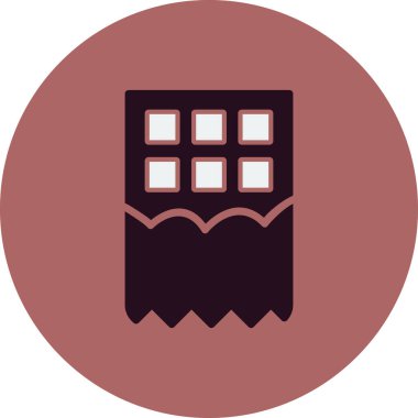 çikolata simge vektör çizim 