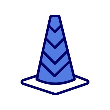 Trafik konisi vektör illüstrasyonu