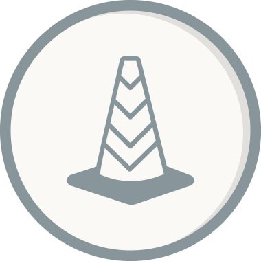 Trafik konisi vektör illüstrasyonu