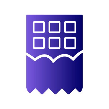 Çikolata simgesinin vektör illüstrasyonu