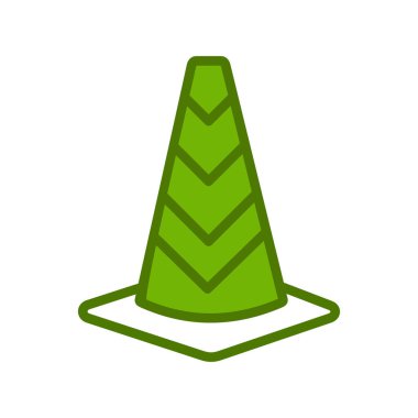 Trafik konisi vektör illüstrasyonu