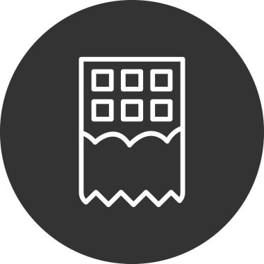 çikolata simge vektör çizim 