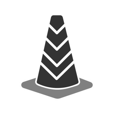 Trafik konisi vektör illüstrasyonu
