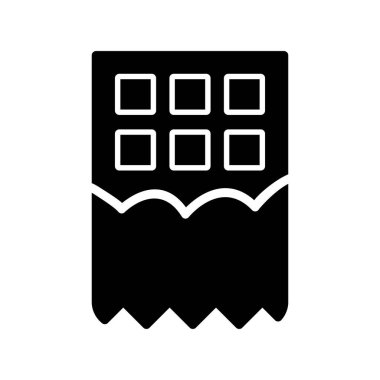 çikolata simge vektör çizim 