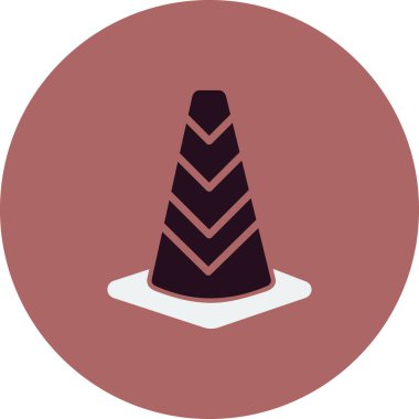 Trafik konisi vektör illüstrasyonu