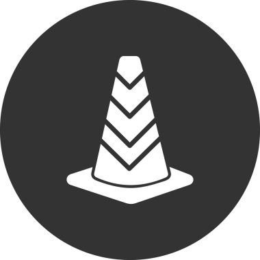 Trafik konisi vektör illüstrasyonu