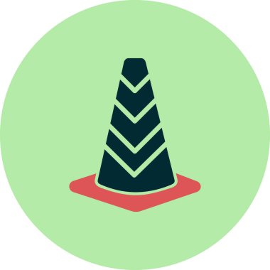 Trafik konisi vektör illüstrasyonu